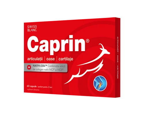 Caprin – supliment alimentar pentru articulații, cutie 60 capsule